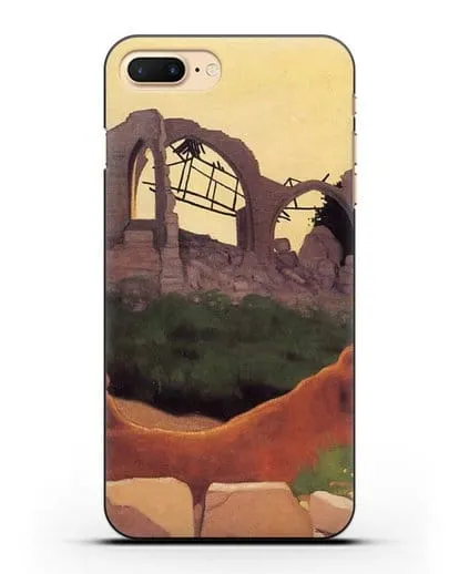 Чехол Церковь Суана в силуэте (Валлоттон Феликс) силиконовый для iPhone 8 Plus