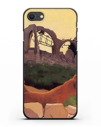 Чехол Церковь Суана в силуэте (Валлоттон Феликс) силиконовый для iPhone SE 2020