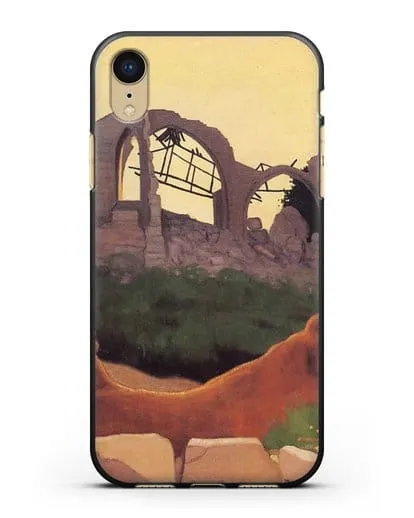 Чехол Церковь Суана в силуэте (Валлоттон Феликс) силиконовый для iPhone XR