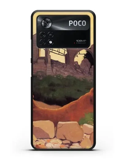 Чехол Церковь Суана в силуэте (Валлоттон Феликс) силиконовый для Xiaomi Poco X4 Pro