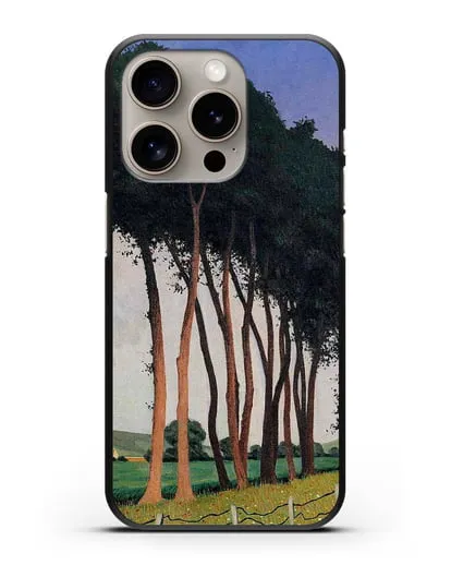 Чехол Семейство деревьев (Валлоттон Феликс) силиконовый для iPhone 15 Pro