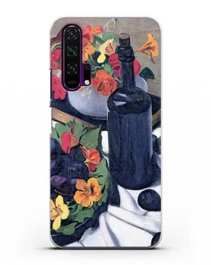 Чехол Настурции и сливы (Валлоттон Феликс) силиконовый для Honor 20 Pro