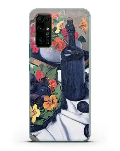 Чехол Настурции и сливы (Валлоттон Феликс) силиконовый для Honor 30