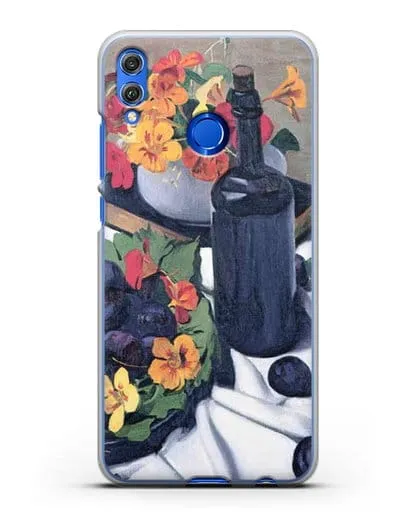 Чехол Настурции и сливы (Валлоттон Феликс) силиконовый для Honor 8X