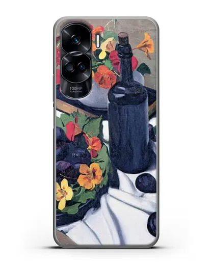 Чехол Настурции и сливы (Валлоттон Феликс) силиконовый для Honor 90 Lite