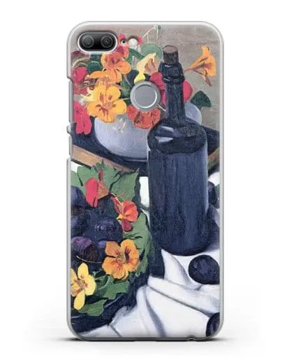 Чехол Настурции и сливы (Валлоттон Феликс) силиконовый для Honor 9 Lite