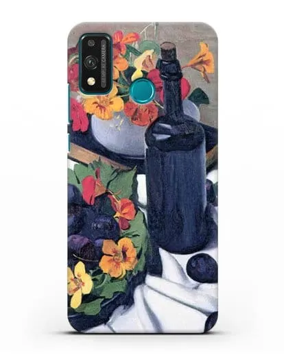 Чехол Настурции и сливы (Валлоттон Феликс) силиконовый для Honor 9X lite