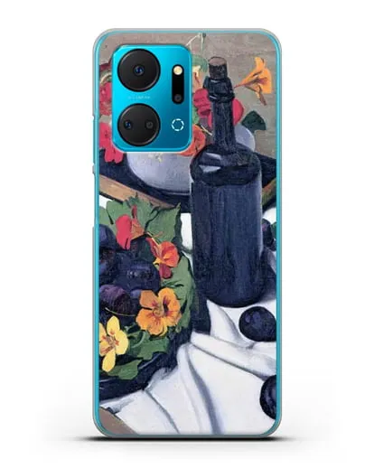 Чехол Настурции и сливы (Валлоттон Феликс) силиконовый для Honor X7a Plus