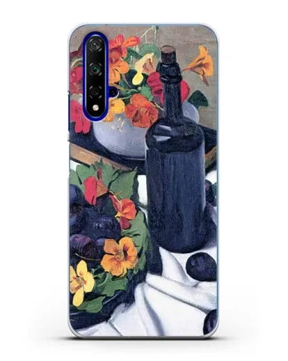 Чехол Настурции и сливы (Валлоттон Феликс) силиконовый для Huawei Nova 5T