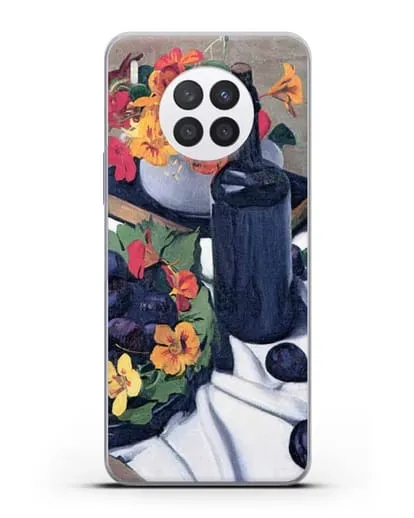 Чехол Настурции и сливы (Валлоттон Феликс) силиконовый для Huawei Nova 8i