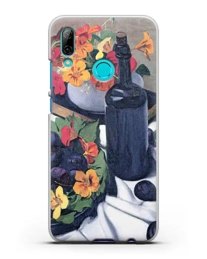 Чехол Настурции и сливы (Валлоттон Феликс) силиконовый для Huawei P Smart 2019