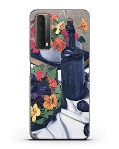 Чехол Настурции и сливы (Валлоттон Феликс) силиконовый для Huawei P Smart 2021