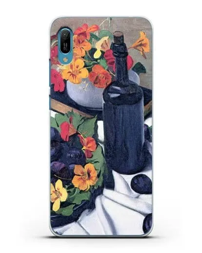 Чехол Настурции и сливы (Валлоттон Феликс) силиконовый для Huawei Y6 2019