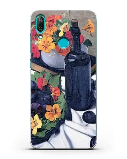 Чехол Настурции и сливы (Валлоттон Феликс) силиконовый для Huawei Y7 2019