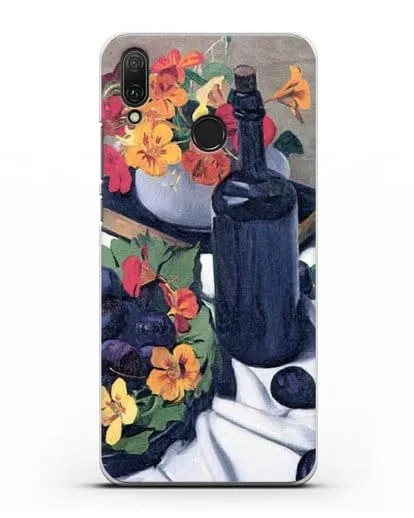 Чехол Настурции и сливы (Валлоттон Феликс) силиконовый для Huawei Y9 2019
