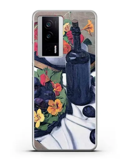 Чехол Настурции и сливы (Валлоттон Феликс) силиконовый для Xiaomi Poco F5 Pro