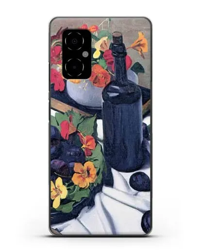 Чехол Настурции и сливы (Валлоттон Феликс) силиконовый для Xiaomi Poco M4 5G