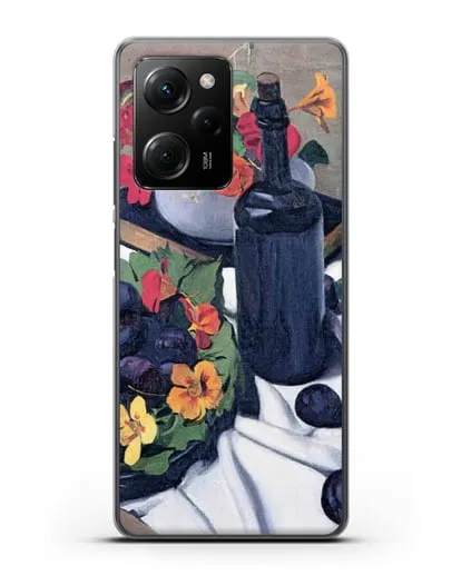 Чехол Настурции и сливы (Валлоттон Феликс) силиконовый для Xiaomi Poco X5 Pro