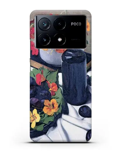 Чехол Настурции и сливы (Валлоттон Феликс) силиконовый для Xiaomi Poco X6 Pro