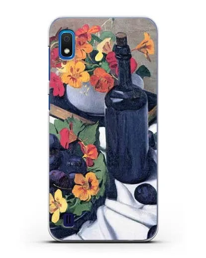 Чехол Настурции и сливы (Валлоттон Феликс) силиконовый для Samsung Galaxy A10 [SM-A105F]
