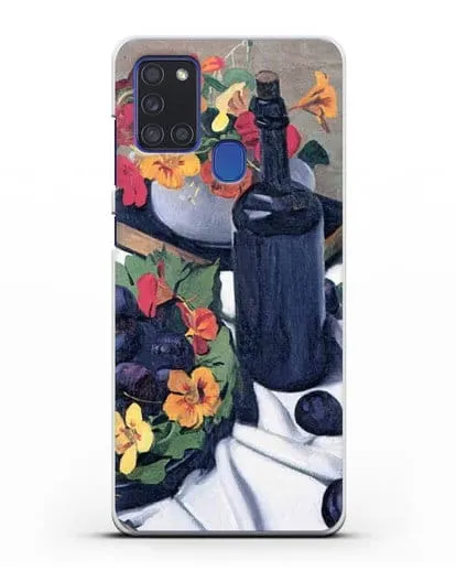 Чехол Настурции и сливы (Валлоттон Феликс) силиконовый для Samsung Galaxy A21s [SM-A217F]