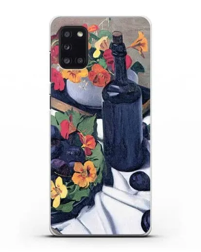 Чехол Настурции и сливы (Валлоттон Феликс) силиконовый для Samsung Galaxy A31 [SM-A315F]