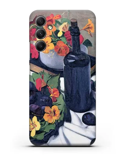 Чехол Настурции и сливы (Валлоттон Феликс) силиконовый для Samsung Galaxy A34 [SM-A346]