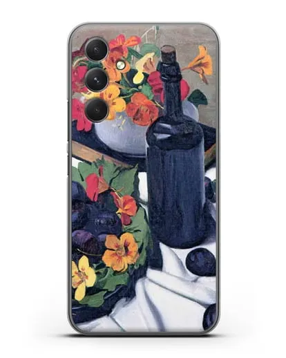 Чехол Настурции и сливы (Валлоттон Феликс) силиконовый для Samsung Galaxy A54 [SM-A536]