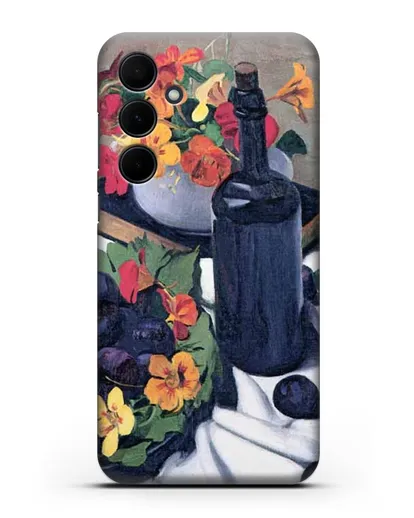Чехол Настурции и сливы (Валлоттон Феликс) силиконовый для Samsung Galaxy A55 [SM-A556]