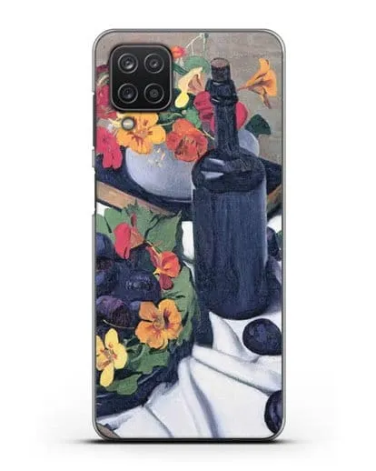 Чехол Настурции и сливы (Валлоттон Феликс) силиконовый для Samsung Galaxy A12 [SM-A125F]