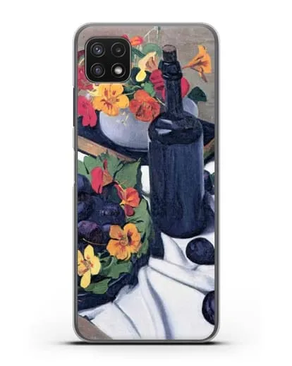 Чехол Настурции и сливы (Валлоттон Феликс) силиконовый для Samsung Galaxy A22s [A226B]