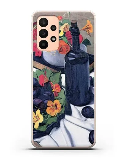Чехол Настурции и сливы (Валлоттон Феликс) силиконовый для Samsung Galaxy A23 [SM-A235F]