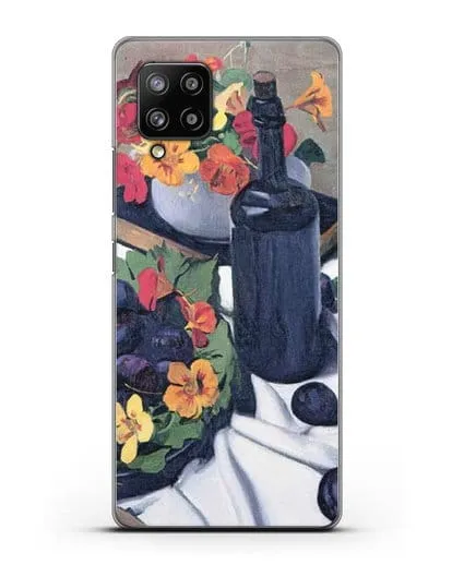 Чехол Настурции и сливы (Валлоттон Феликс) силиконовый для Samsung Galaxy A42 [SM-A426B]