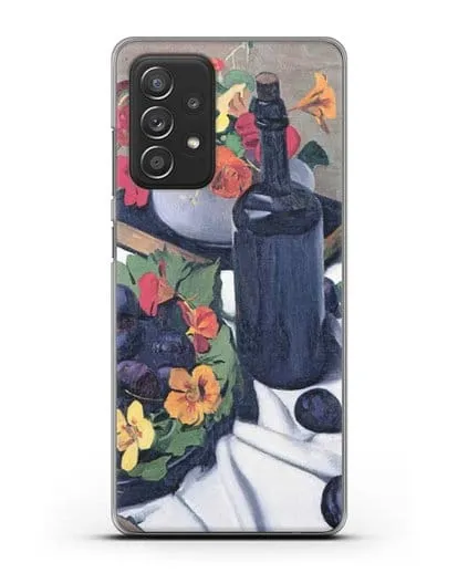 Чехол Настурции и сливы (Валлоттон Феликс) силиконовый для Samsung Galaxy A52 4G [SM-A525F]