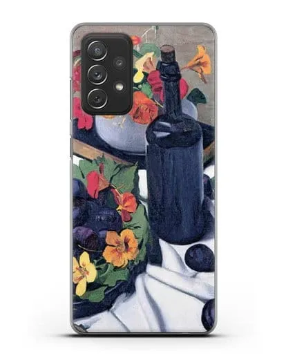 Чехол Настурции и сливы (Валлоттон Феликс) силиконовый для Samsung Galaxy A72 [SM-A725F]