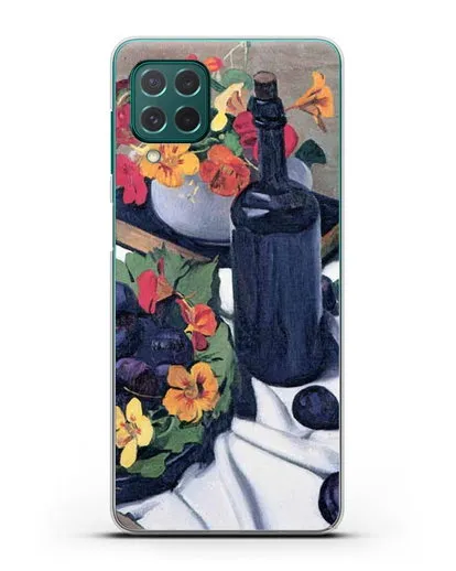 Чехол Настурции и сливы (Валлоттон Феликс) силиконовый для Samsung Galaxy M62 [SM-M625F]