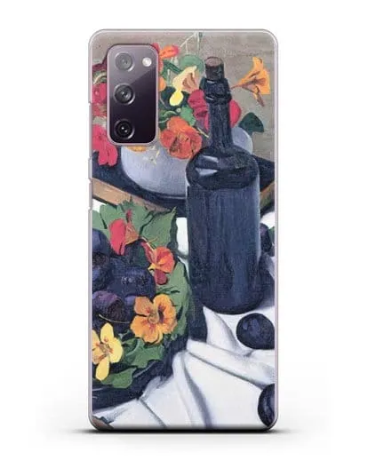 Чехол Настурции и сливы (Валлоттон Феликс) силиконовый для Samsung Galaxy S20 FE [SM-G780F]