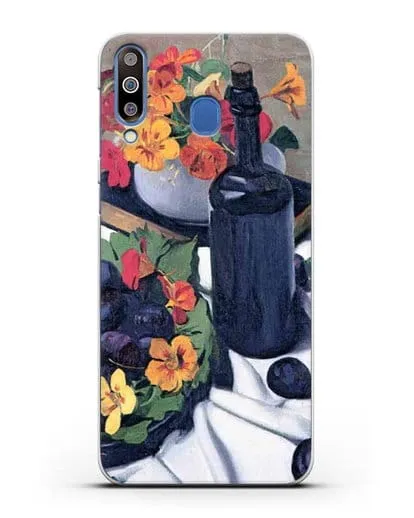 Чехол Настурции и сливы (Валлоттон Феликс) силиконовый для Samsung Galaxy M30 [SM-M305F]