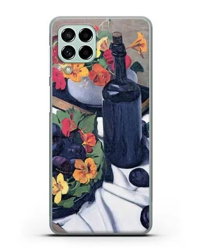 Чехол Настурции и сливы (Валлоттон Феликс) силиконовый для Samsung Galaxy M33 [SM-M336]