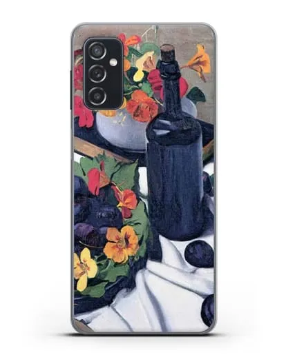 Чехол Настурции и сливы (Валлоттон Феликс) силиконовый для Samsung Galaxy M52 [M526B]