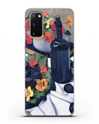 Чехол Настурции и сливы (Валлоттон Феликс) силиконовый для Samsung Galaxy S20 [SM-G980F]
