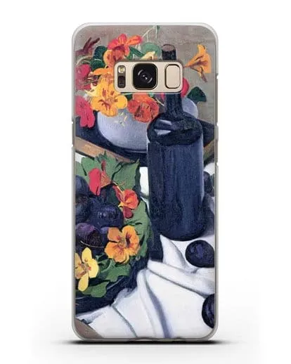 Чехол Настурции и сливы (Валлоттон Феликс) силиконовый для Samsung Galaxy S8 Plus [SM-G955F]