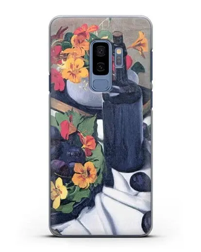 Чехол Настурции и сливы (Валлоттон Феликс) силиконовый для Samsung Galaxy S9 Plus [SM-G965F]