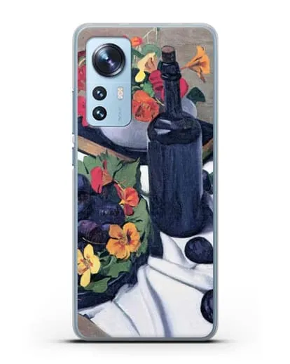 Чехол Настурции и сливы (Валлоттон Феликс) силиконовый для Xiaomi 12