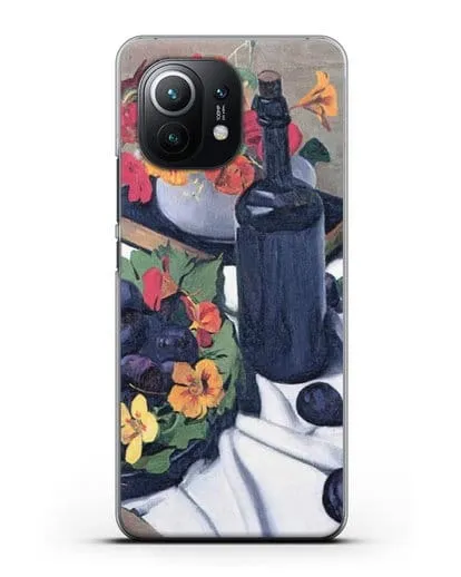 Чехол Настурции и сливы (Валлоттон Феликс) силиконовый для Xiaomi Mi 11