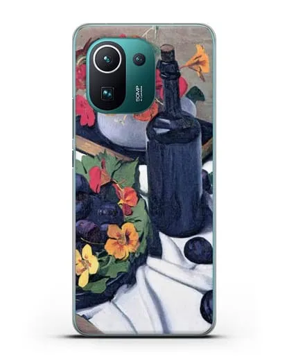 Чехол Настурции и сливы (Валлоттон Феликс) силиконовый для Xiaomi Mi 11 Pro