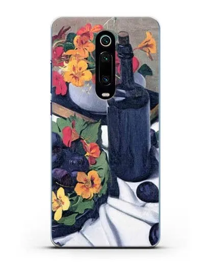 Чехол Настурции и сливы (Валлоттон Феликс) силиконовый для Xiaomi Mi 9T