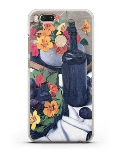 Чехол Настурции и сливы (Валлоттон Феликс) силиконовый для Xiaomi Mi A1