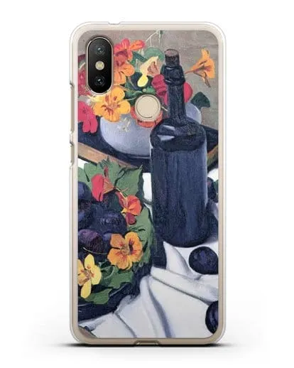 Чехол Настурции и сливы (Валлоттон Феликс) силиконовый для Xiaomi Mi A2