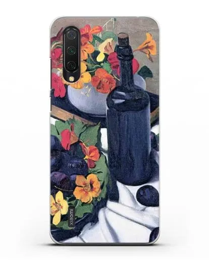 Чехол Настурции и сливы (Валлоттон Феликс) силиконовый для Xiaomi Mi A3 Lite